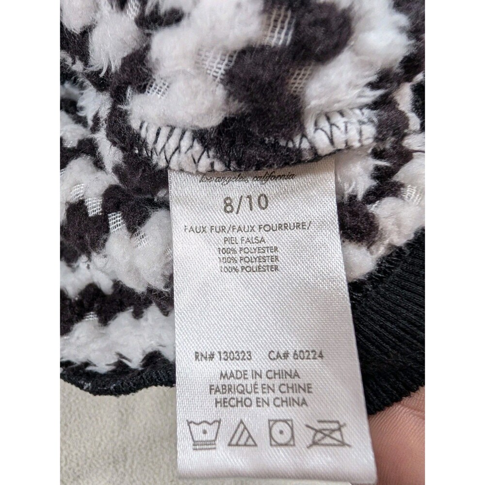 Juicy Couture Sweater Girls 8-10 White Striped Heart Logo Pullover Cozy Warm - Picture 6 of 8